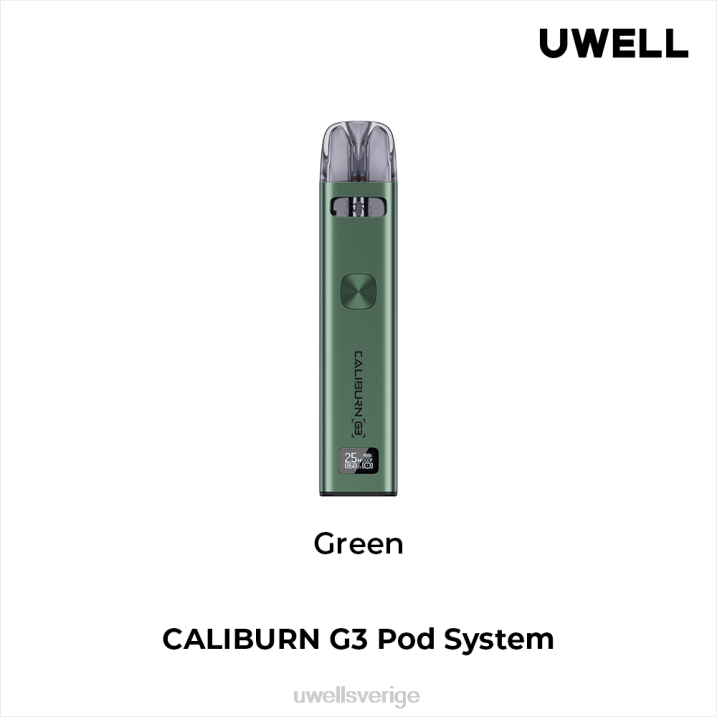 UWELL CALIBURN G3 utrustning grön RT0H136 UWELL Vape Shop