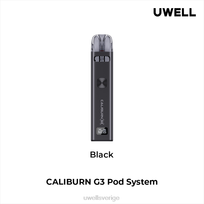 UWELL CALIBURN G3 utrustning svart RT0H133 UWELL Malmö