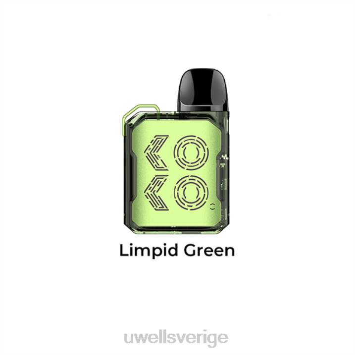 UWELL CALIBURN GK2 pod kit klargrönt RT0H104 UWELL Vape Flavours