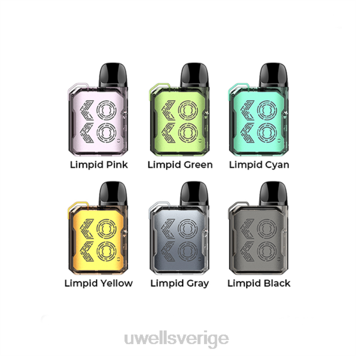 UWELL CALIBURN GK2 pod kit matte svart RT0H100 UWELL E Cigarette