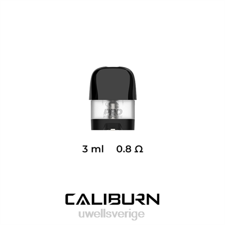 UWELL CALIBURN X ersättning pods | 2-pack 0,8 ohm RT0H46 UWELL Vape Shop