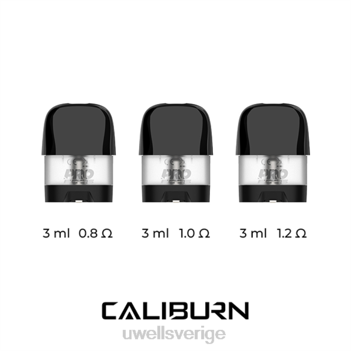 UWELL CALIBURN X ersättning pods | 2-pack 0,8 ohm RT0H46 UWELL Vape Shop