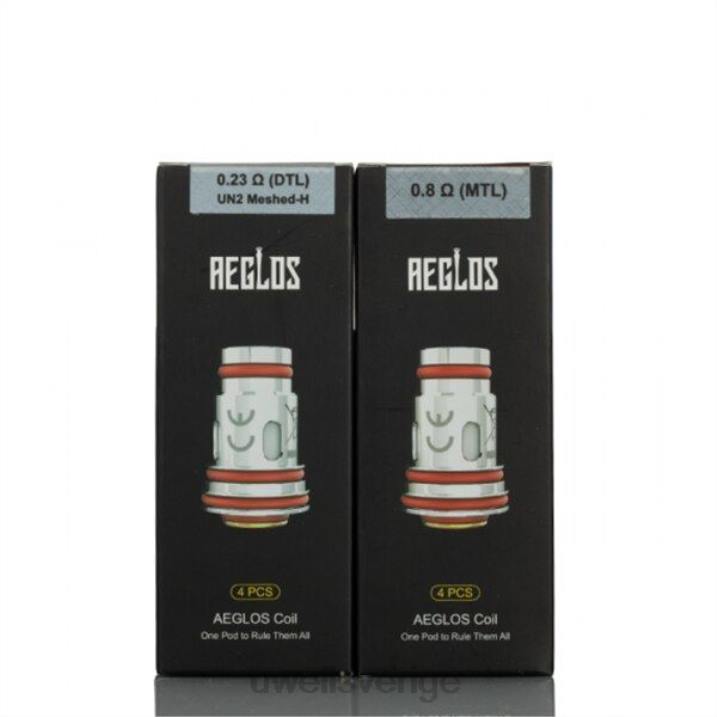 UWELL AEGLOS spolar | 4-pack p1 un2 mesh-h 0,2ohm RT0H271 UWELL Sverige