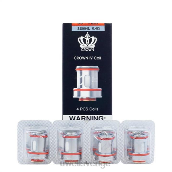 UWELL CROWN 4 ersättningsspolar (4-pack) un2 dual mesh 0,23ohm RT0H184 UWELL Vape Flavours