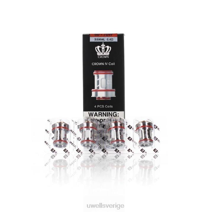 UWELL CROWN 4 ersättningsspolar (4-pack) un2 dual mesh 0,23ohm RT0H184 UWELL Vape Flavours