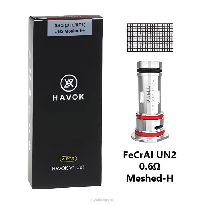 UWELL HAVOK V1 spolar (4-pack) 0,6 ohm RT0H151 UWELL Sverige