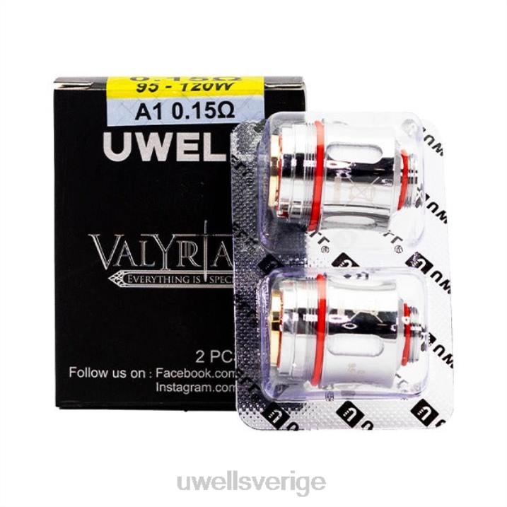 UWELL VALYRIAN utbytesspole (2-pack) a1 0,15 ohm RT0H259 UWELL Vape Disposable